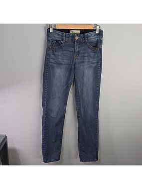 Democracy Jeans with Branded Button womens Size 2 Blue Ab Technology